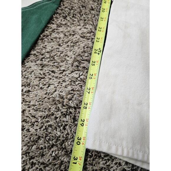 Pacsun Green & White Paneled Low Rise Carpenter PantsSz 28 Y2k Wide Leg - Picture 7 of 8